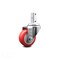 Service Caster 3 Inch Red Polyurethane Wheel Swivel 7/8 Inch Square Stem Caster SCC SCC-SQ20S314-PPUB-RED-78 - alternate 1